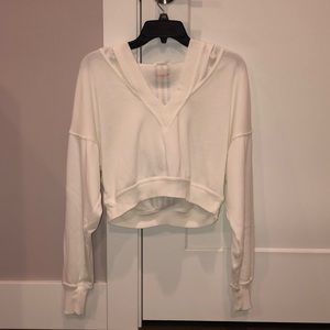 Free People Cream Hoodie